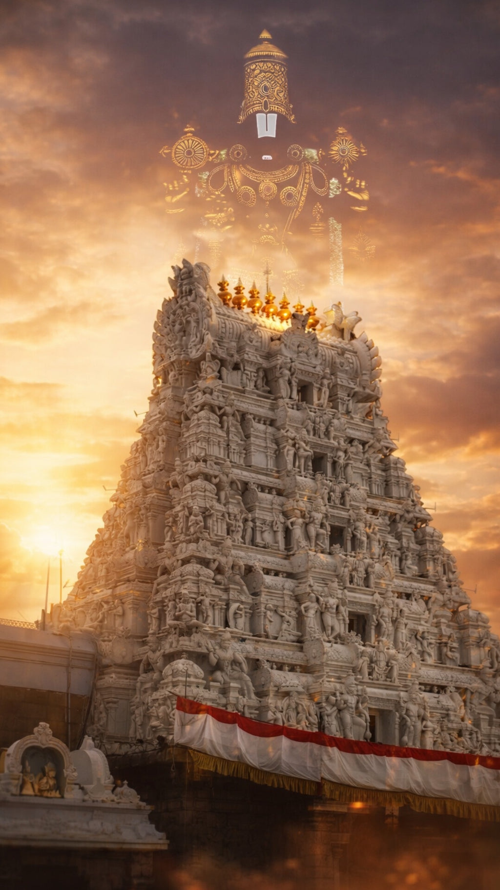 Tirupati Balaji Metal Poster | Lord Venkateswara Premium Matte Metal Wall Art | Made in India