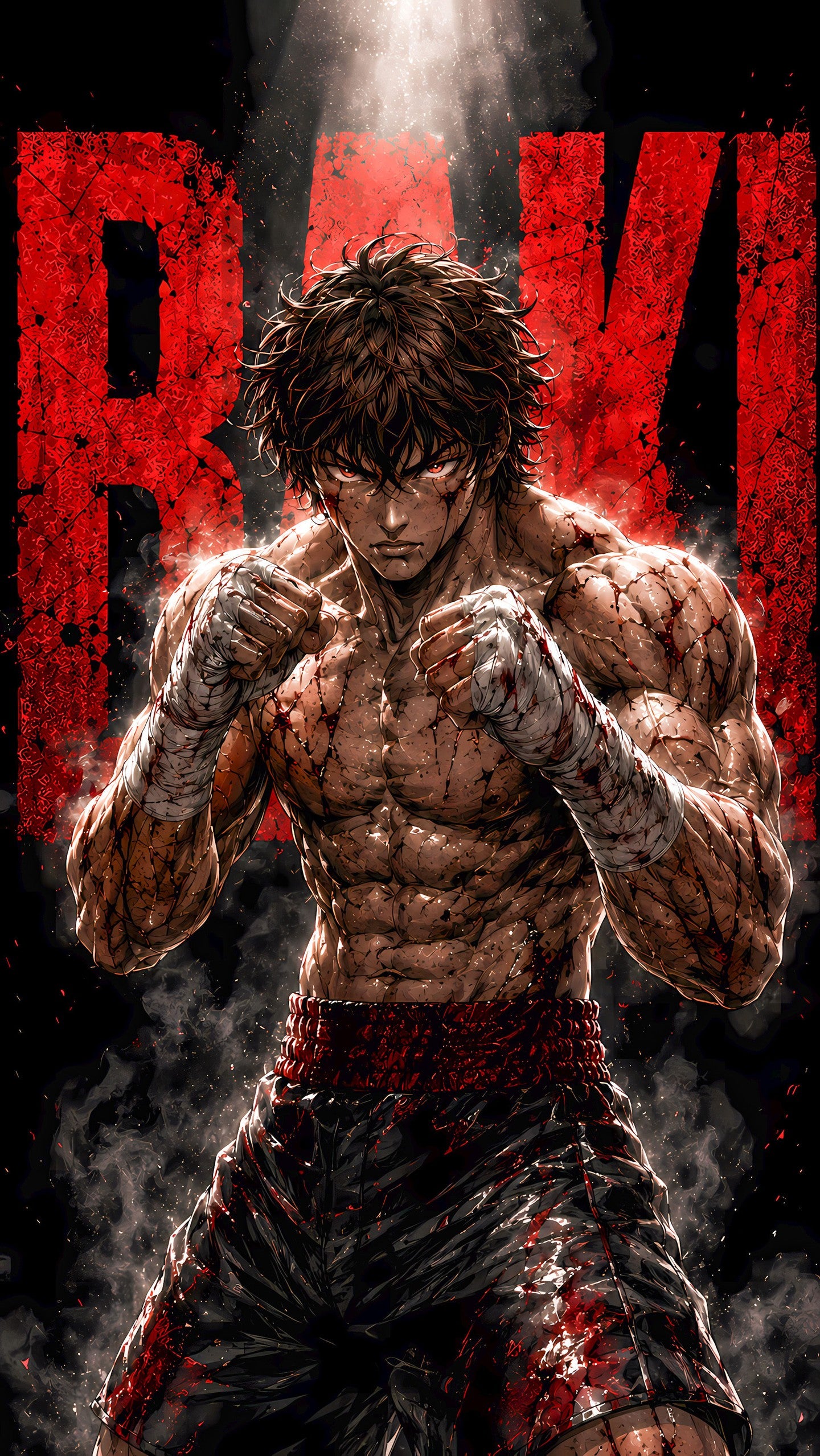 Baki Hanma Premium Metal Wall Poster