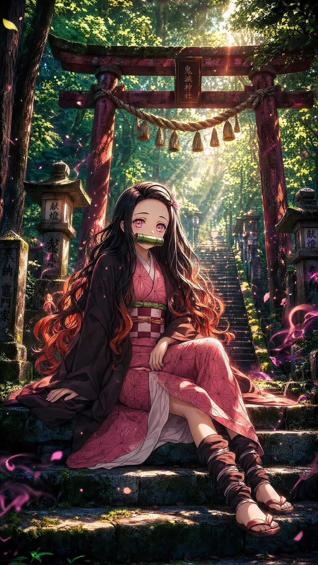 Nezuko Kamado Premium Metal Wall Poster
