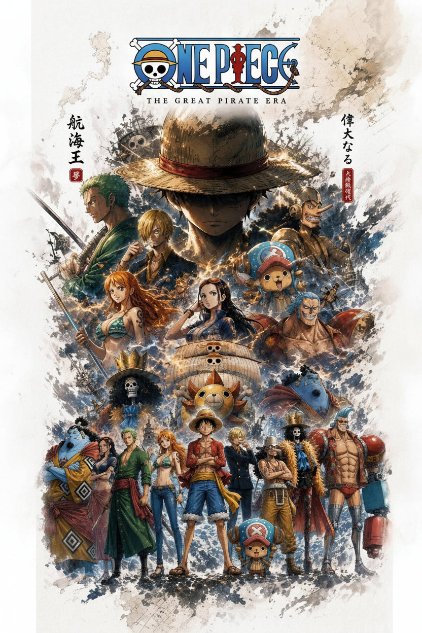 Dream. Explore. Conquer. One Piece Metal Poster