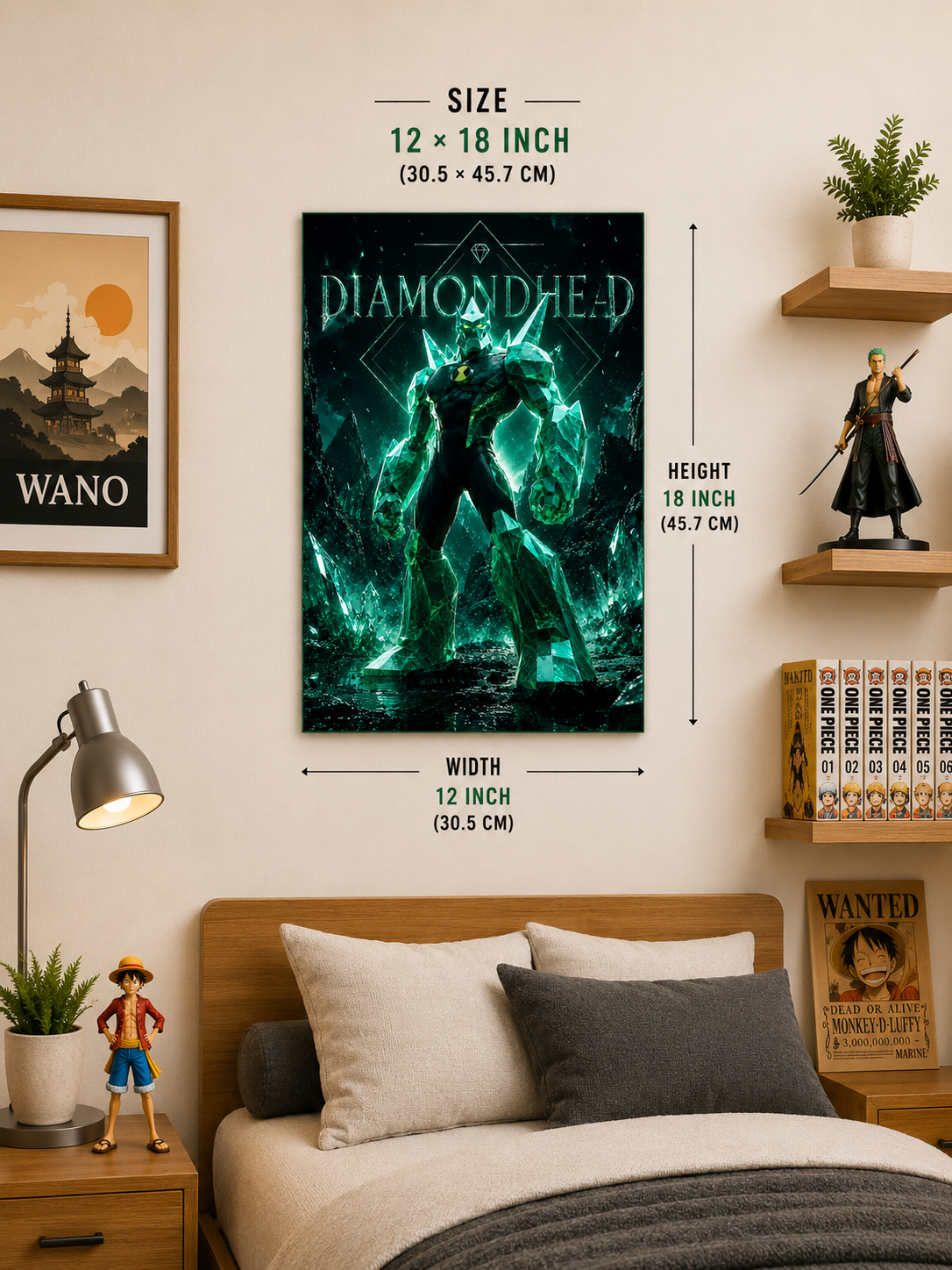 Title  Diamondhead Premium Metal Poster | Ben 10 Wall Art