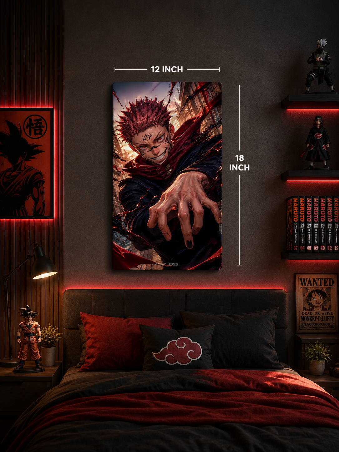 Sukuna Premium Metal Wall Art