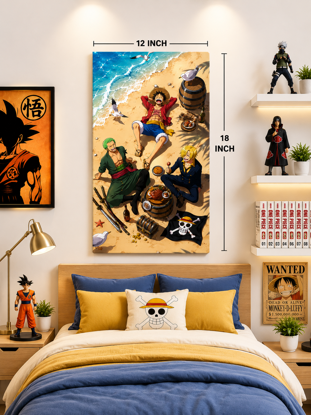 Luffy & Straw Hat Crew Premium Metal Poster