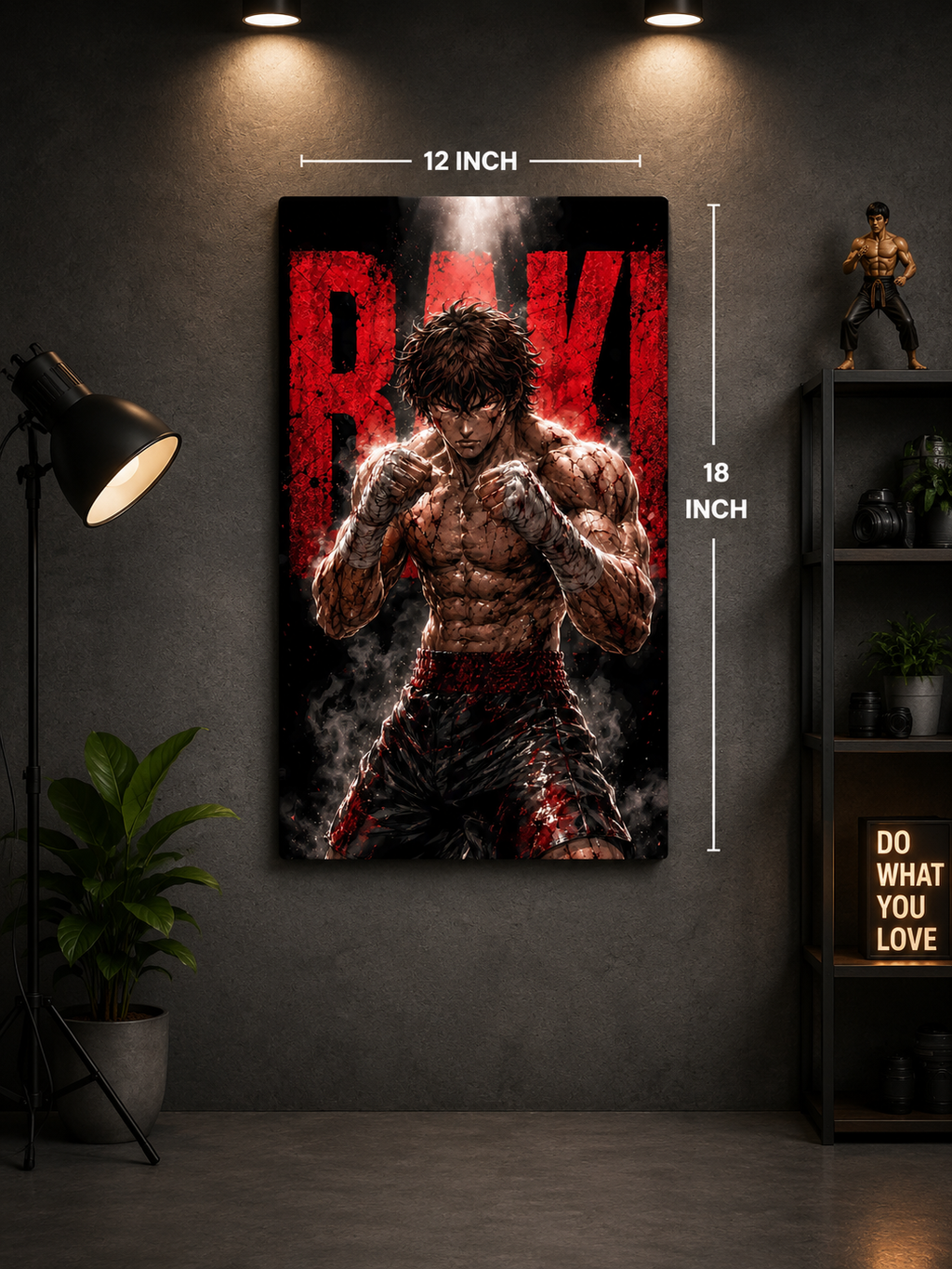 Baki Hanma Premium Metal Wall Poster