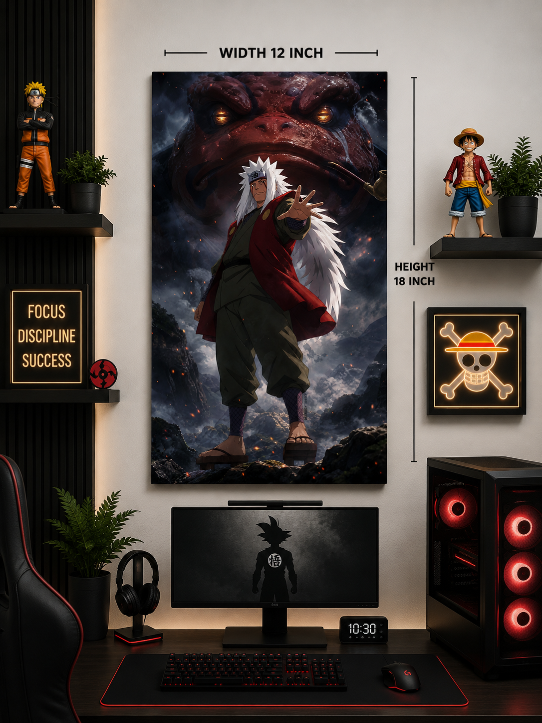 Jiraiya Sensei Premium Metal Wall Poster