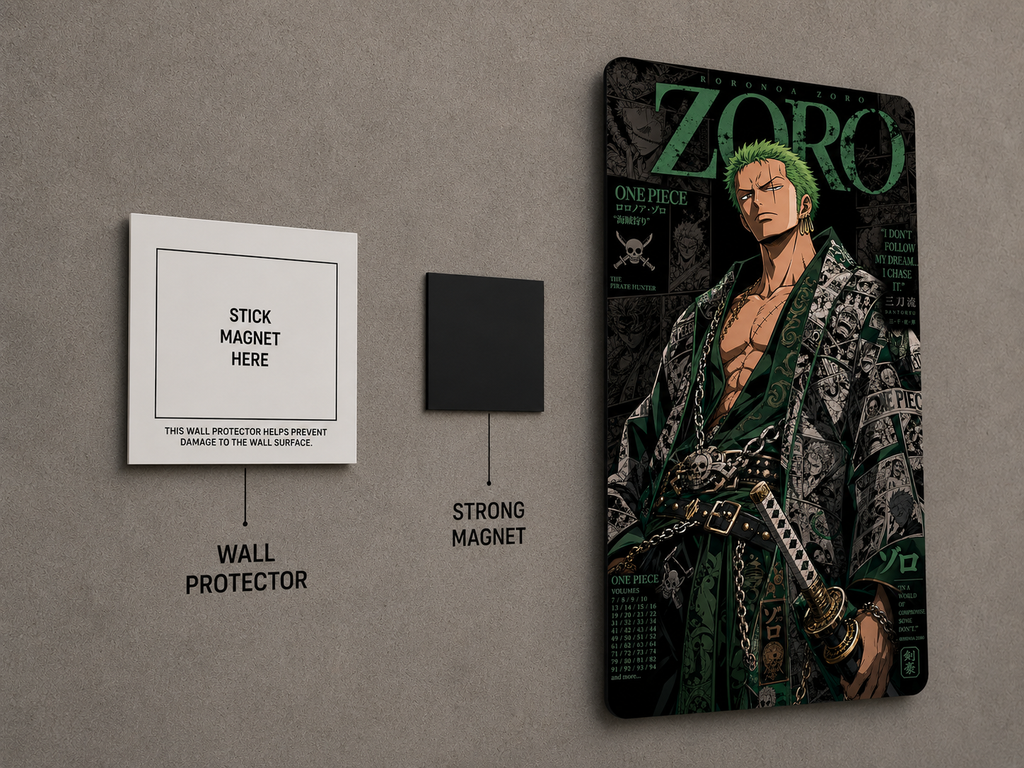 Roronoa Zoro Premium Metal Wall Poster