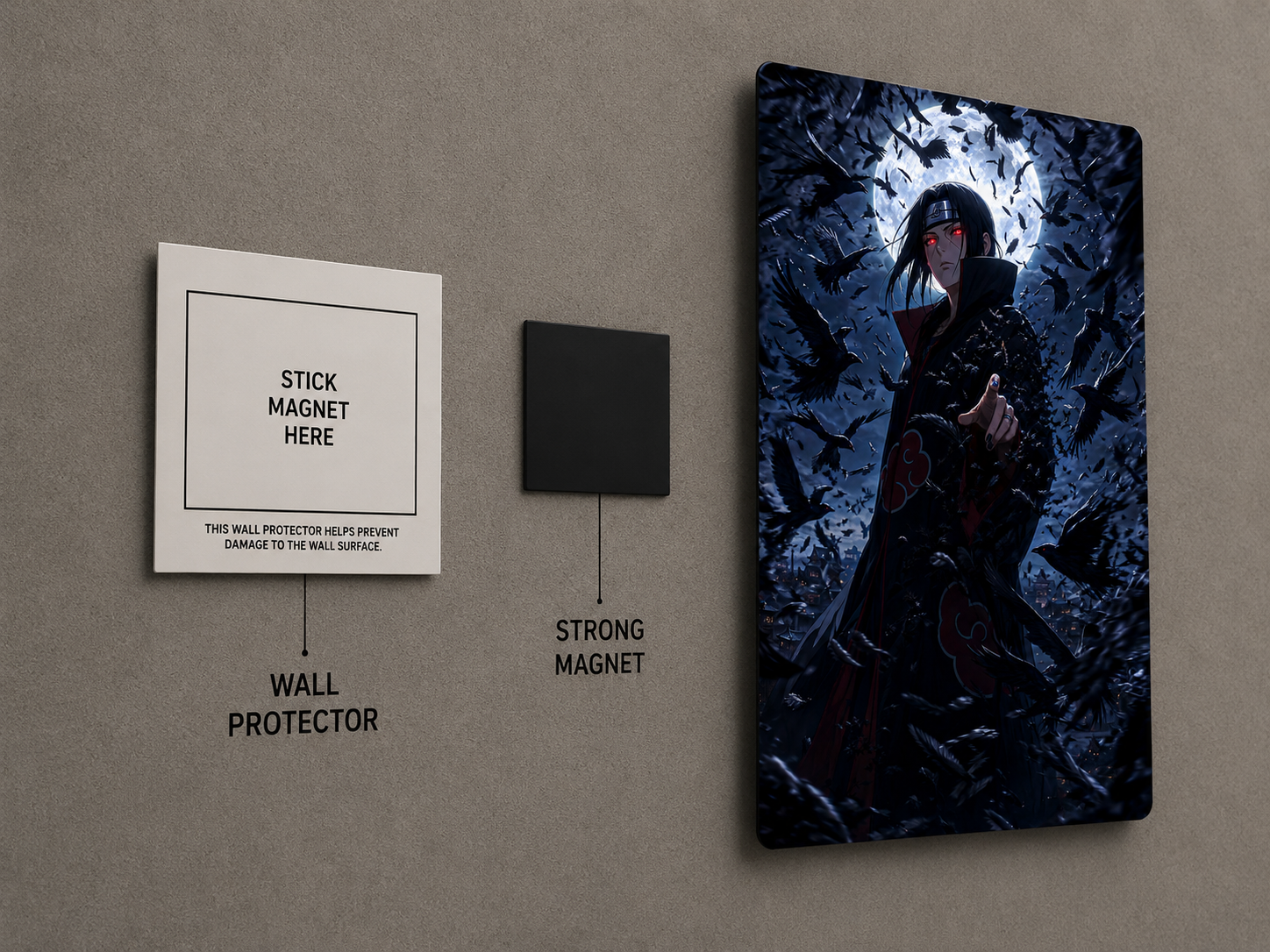 Itachi Uchiha Premium Metal Wall Poster