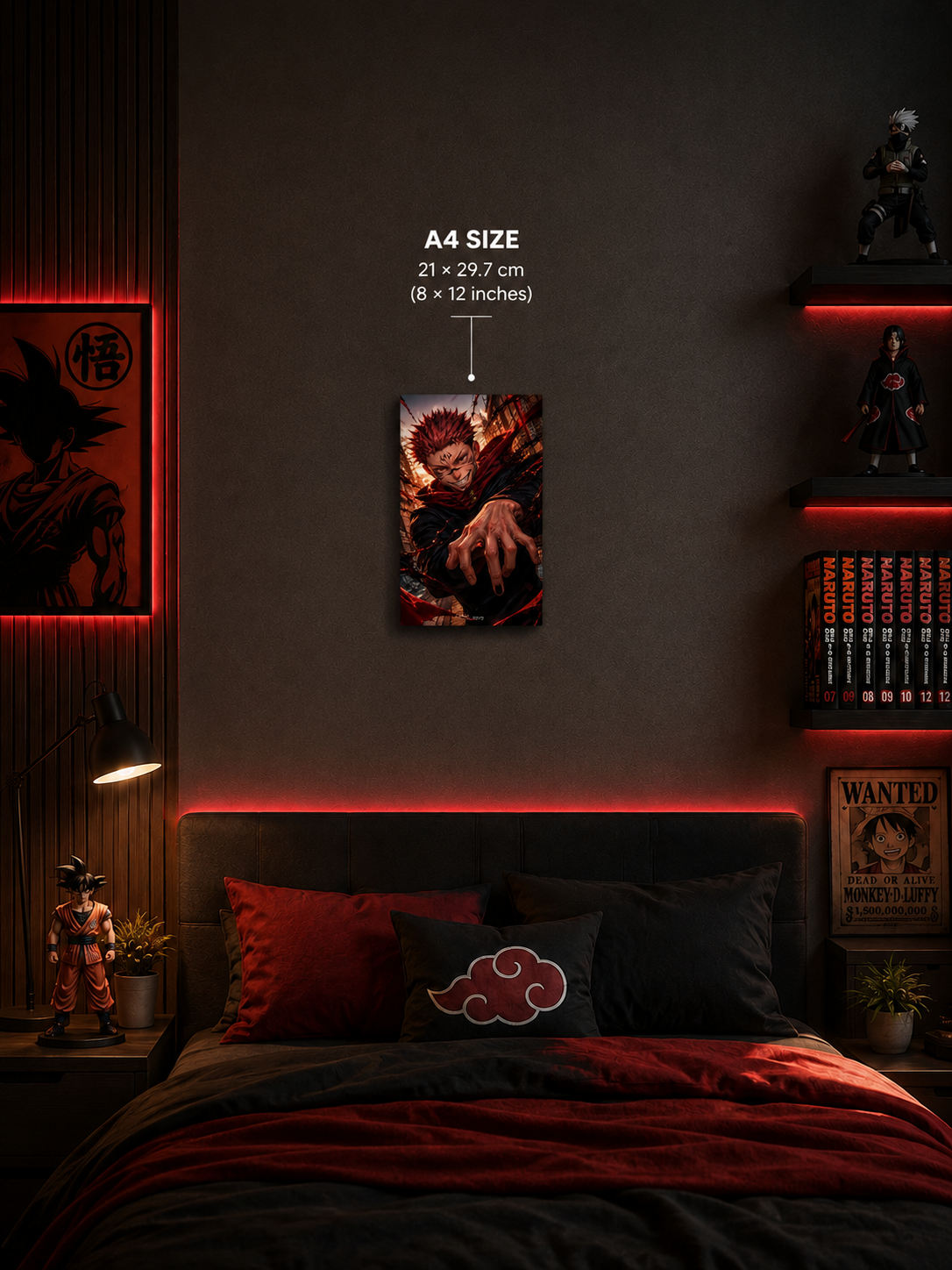 Sukuna Premium Metal Wall Art