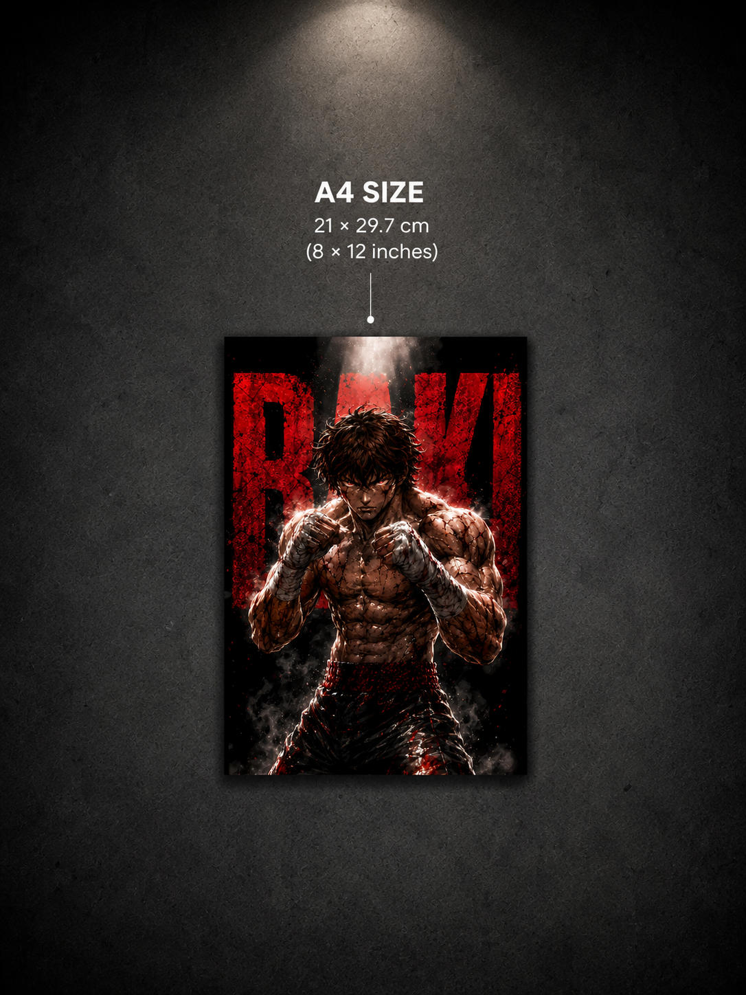 Baki Hanma Premium Metal Wall Poster