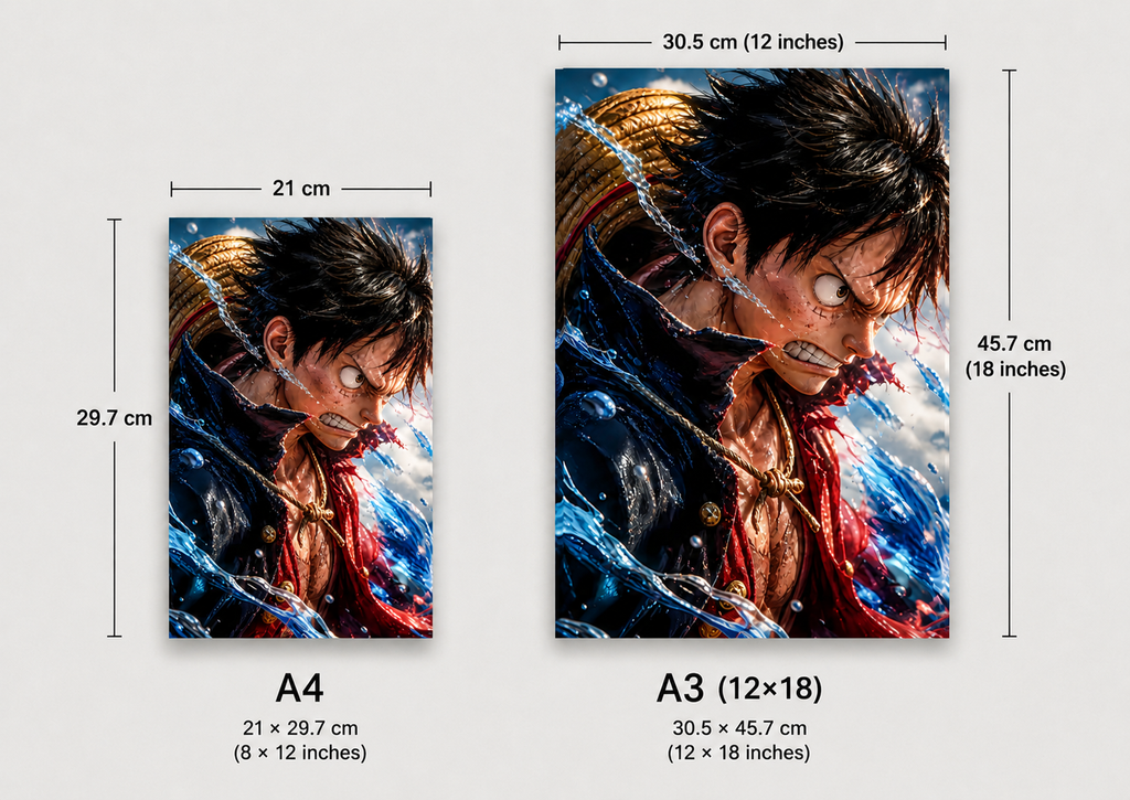 Monkey D. Luffy Premium Metal Wall Art