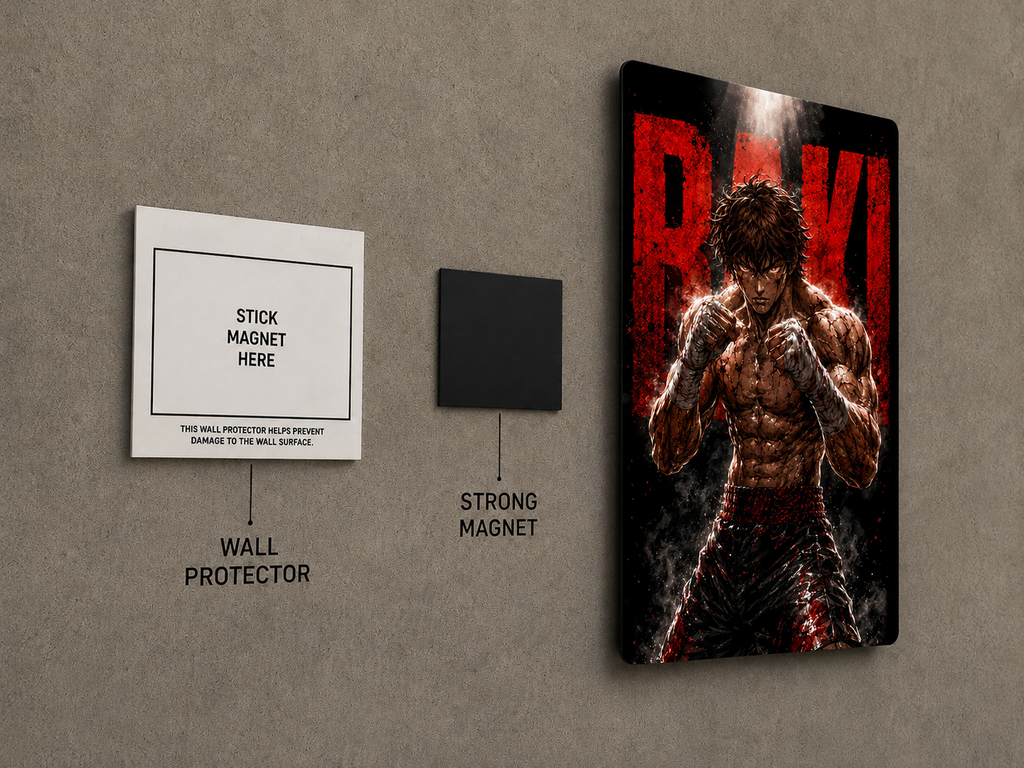 Baki Hanma Premium Metal Wall Poster