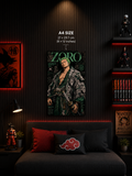 Roronoa Zoro Premium Metal Wall Poster