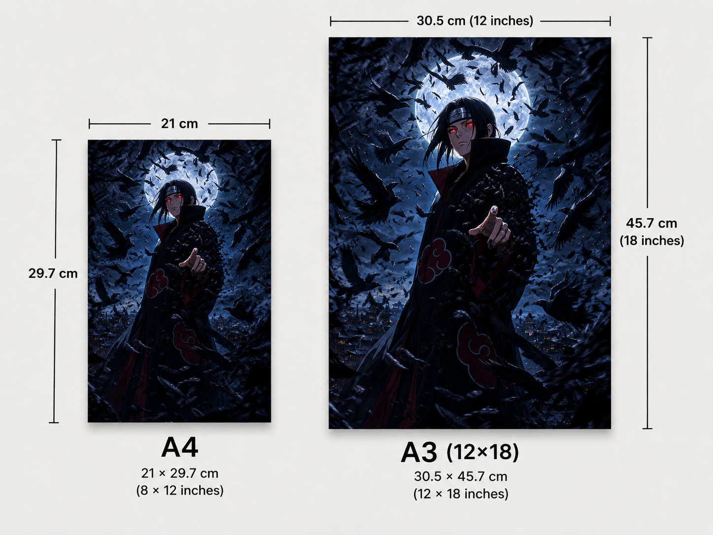 Itachi Uchiha Premium Metal Wall Poster