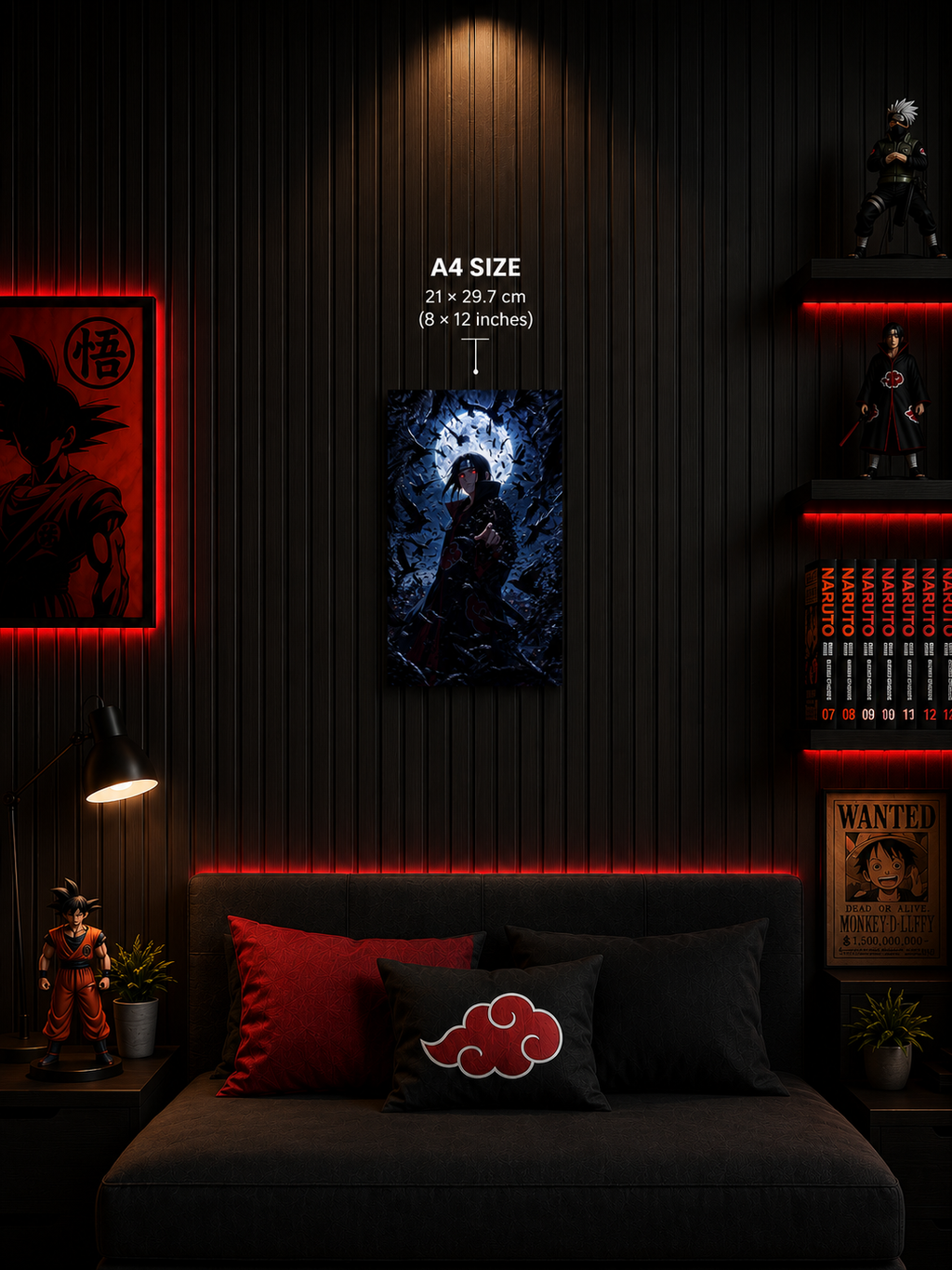 Itachi Uchiha Premium Metal Wall Poster