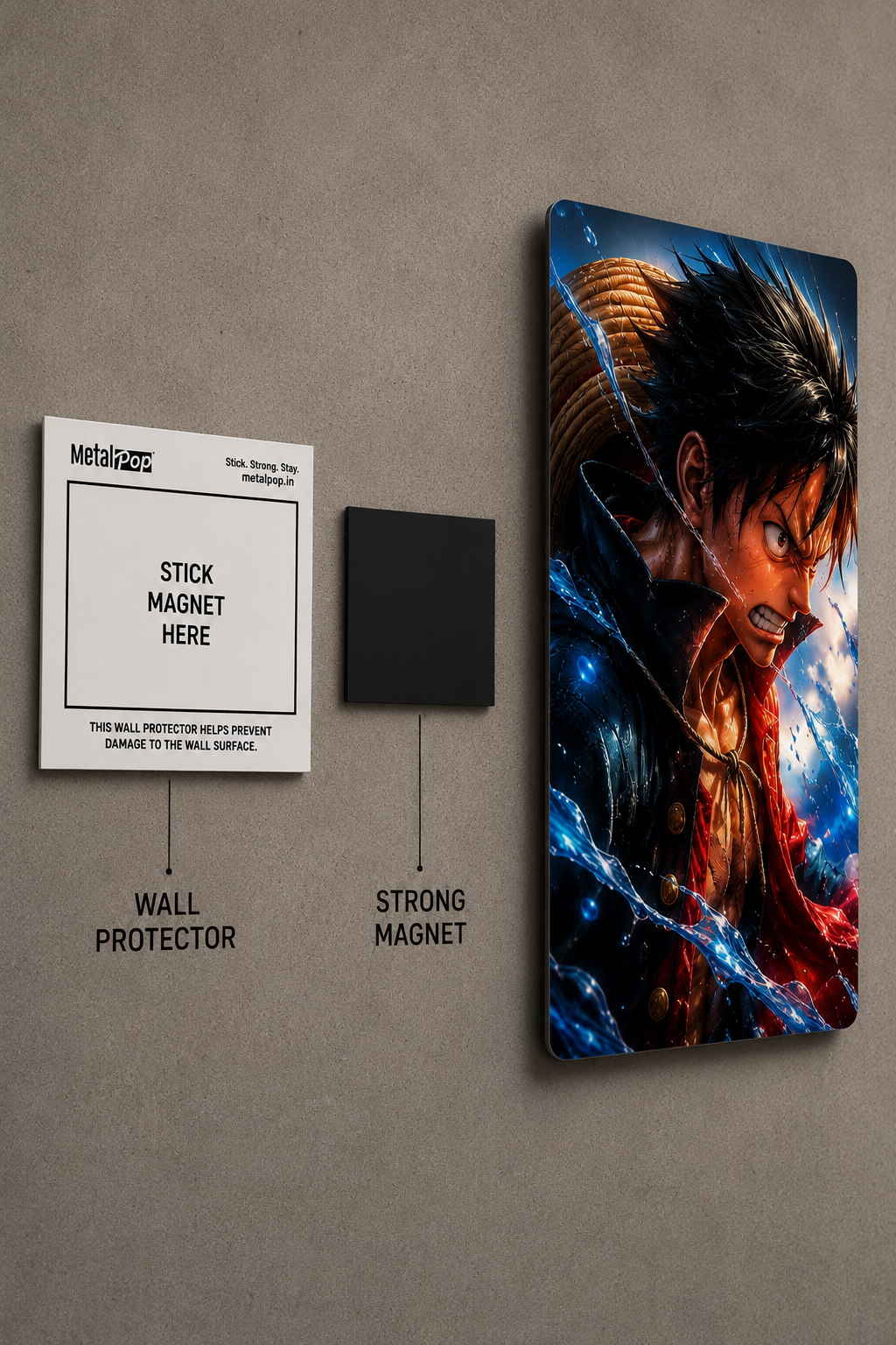 Monkey D. Luffy Premium Metal Wall Art